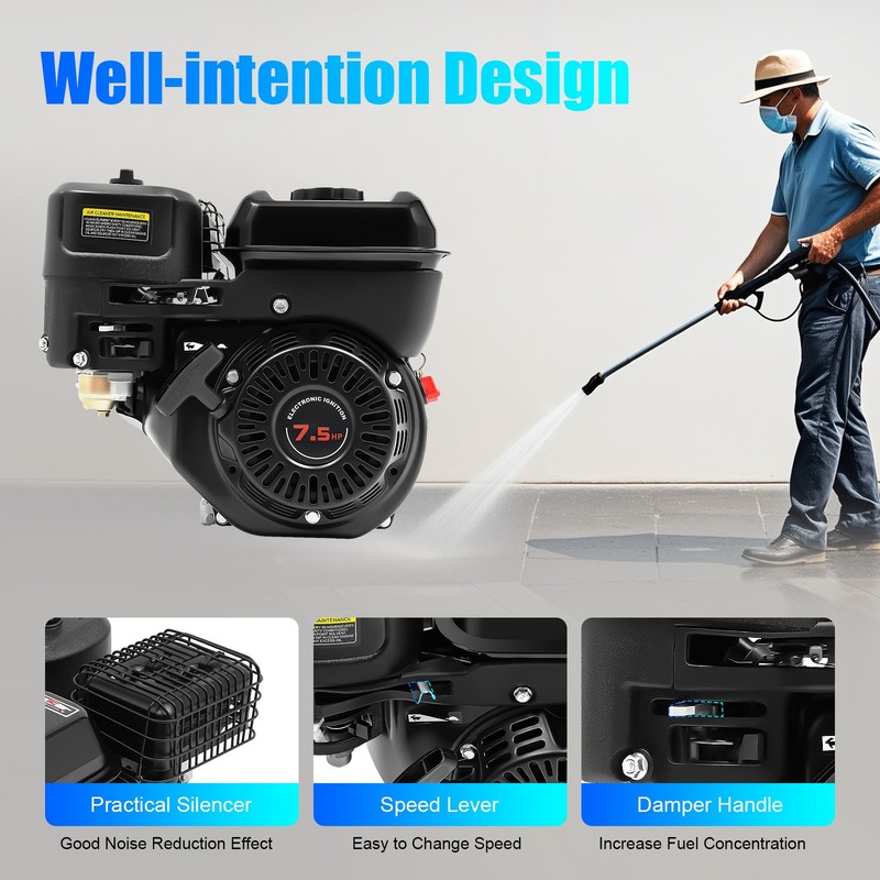 212cc 7.5hp 4-stroke Gasoline Engine Steel Start Engine Manual gallery