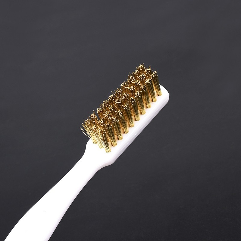 Copper Wire Brush Industrial Plastic Handle Set Toothbrush High Quality gallery