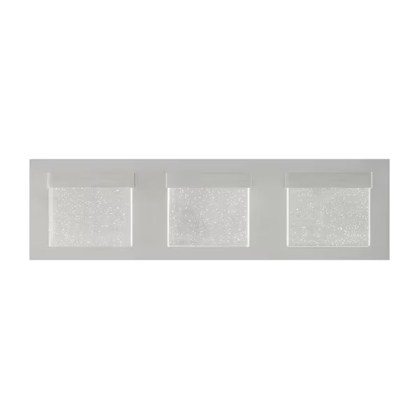 Home Decorators Alberson Collection 3-Light Brushed Nickel LED Vanity Light gallery