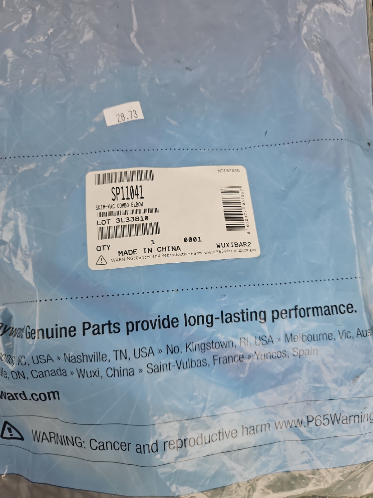 Genuine Hayward SP11041 Skim Vac Vacuum Plate Twistlock Elbow 1 1/4" - 1 1/2" gallery