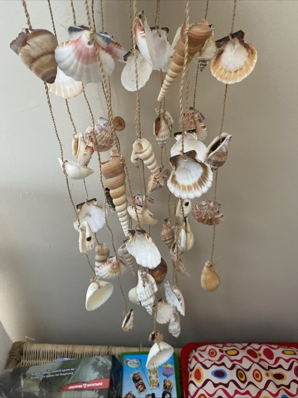Real Seashells Wind Chimes 34” Pleasant Sound gallery