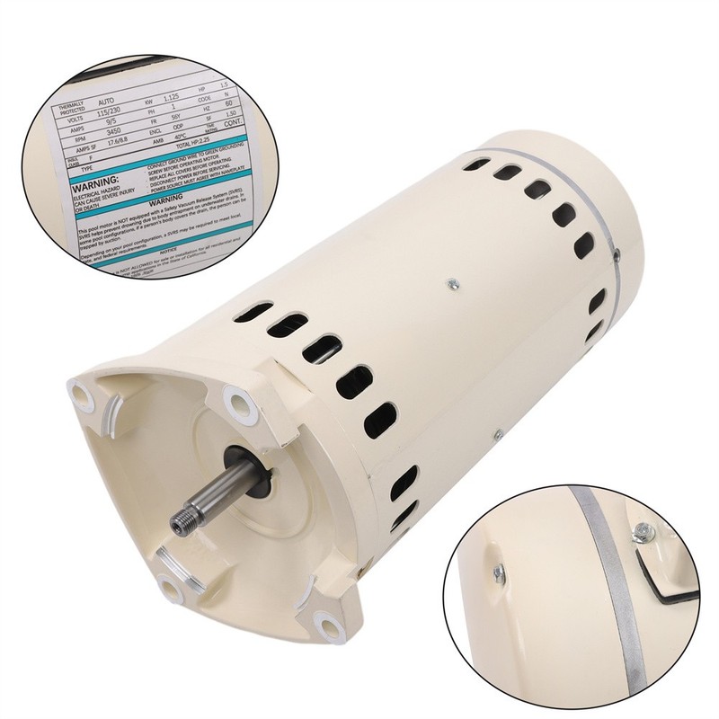 1.5 HP Single Speed Pool Pump Motor 56Y Square Frame Flange 071315S 355012S gallery