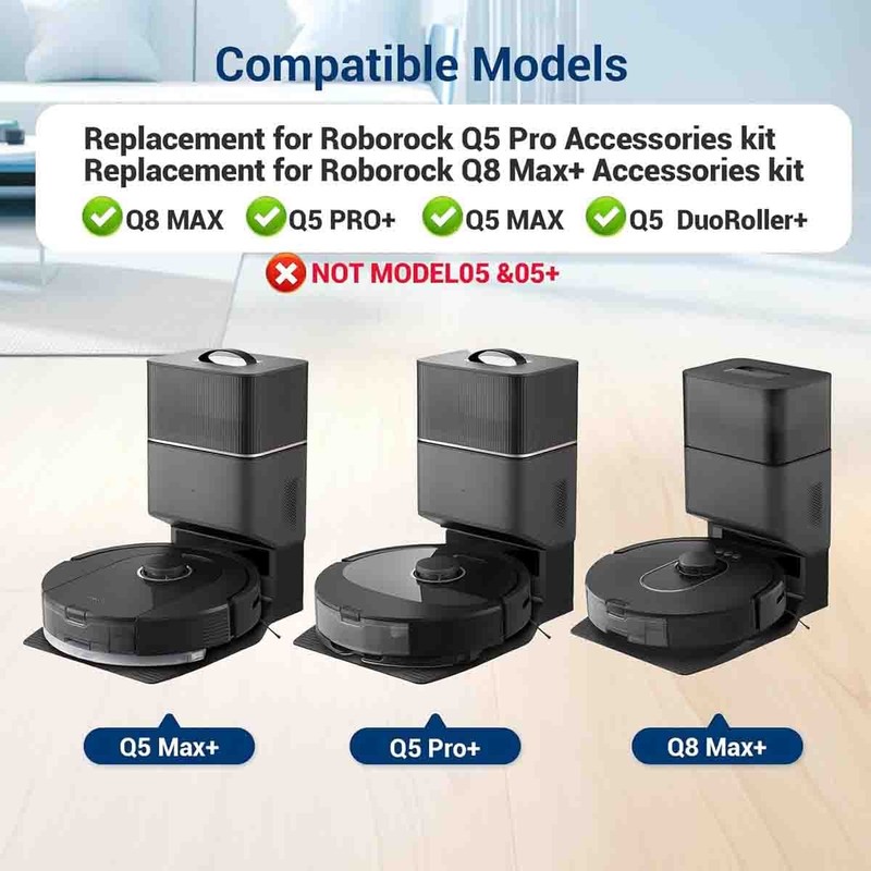 Replace Accessories for Roborock Q5 Pro+, Q8 Max+ Robot Vacuum Cleaners gallery