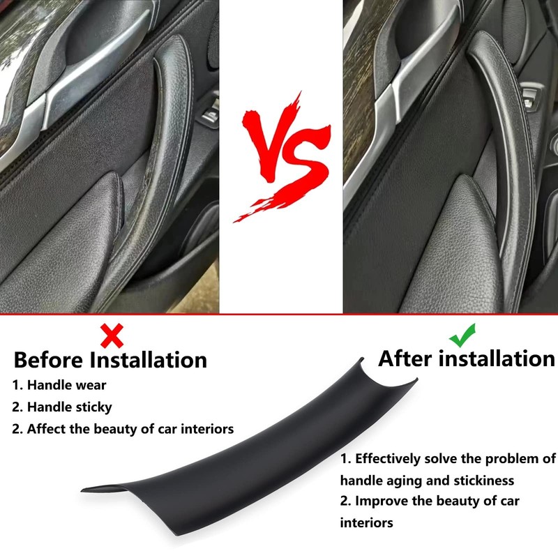 Door Pull Handle Covers Compatible with BMW X5 Series F15/F85 2014-2018, BMW X6 gallery