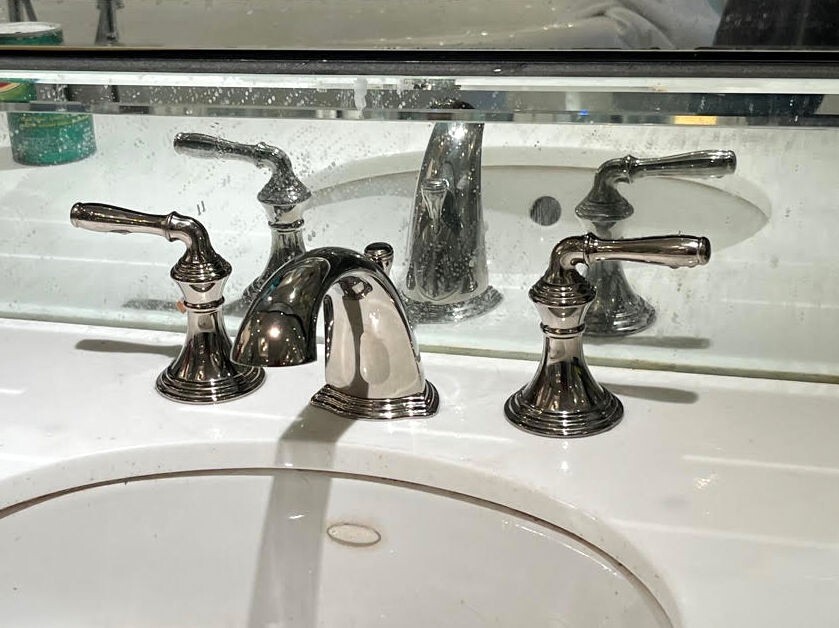Kohler K-394-4 Devonshire® Wide Spread Faucet Vibrant Polished Nickel gallery