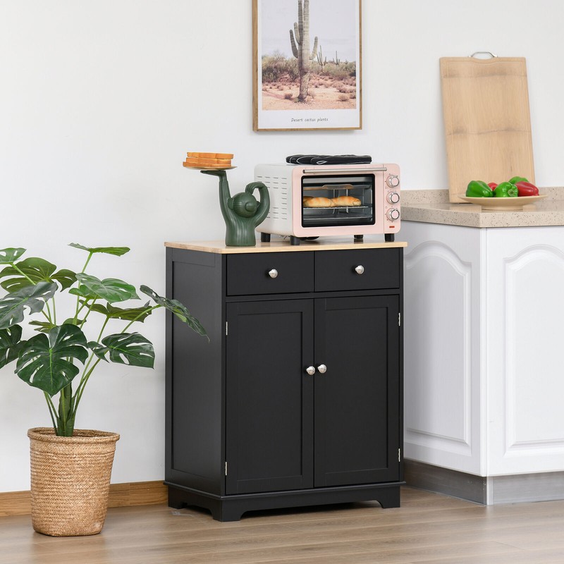 Small Kitchen Storage Cabinet Sideboard Buffet Pantry with Doors Drawer Shelves gallery