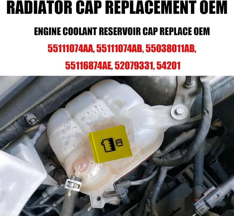 2PCS Coolant Reservoir Cap, Compatible with Chrysler Dodge Jep Ram, Engine Coola gallery