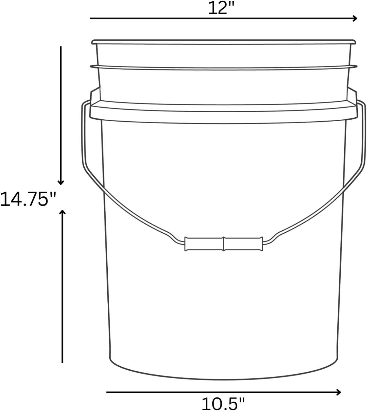 5 Gallon Bucket container, Food grade Made in USA Purple color ( Pack of 1) gallery