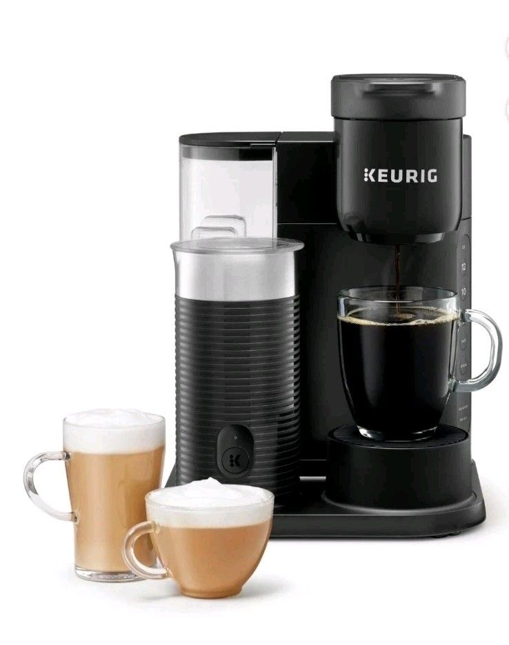 Keurig K Cafe Essentials Coffee Latte Cappuccino Maker Black New Open Box Read gallery