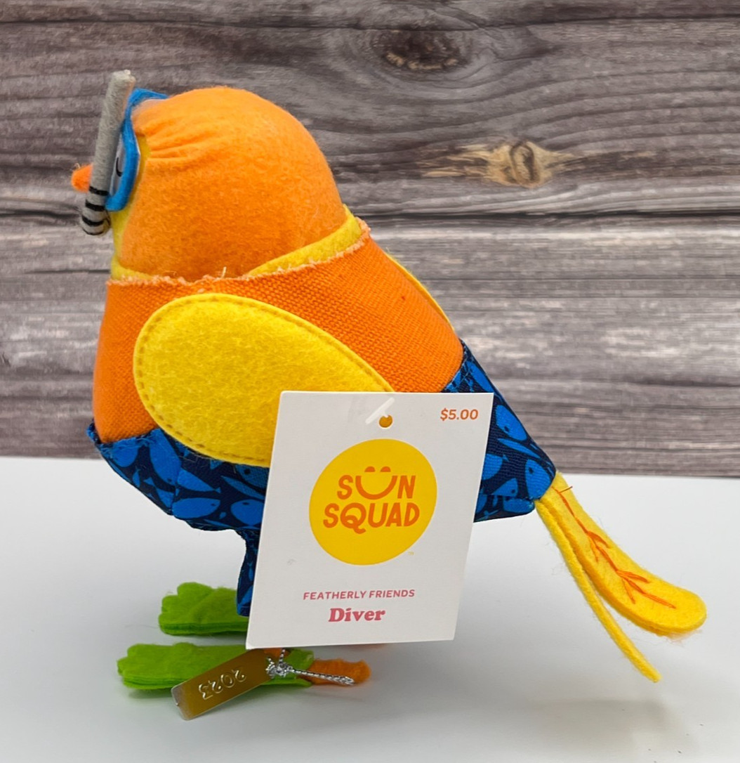 Target Sun Squad Bird ~ DIVER ~ Featherly Friends Snorkle Flippers Summer 2023 gallery