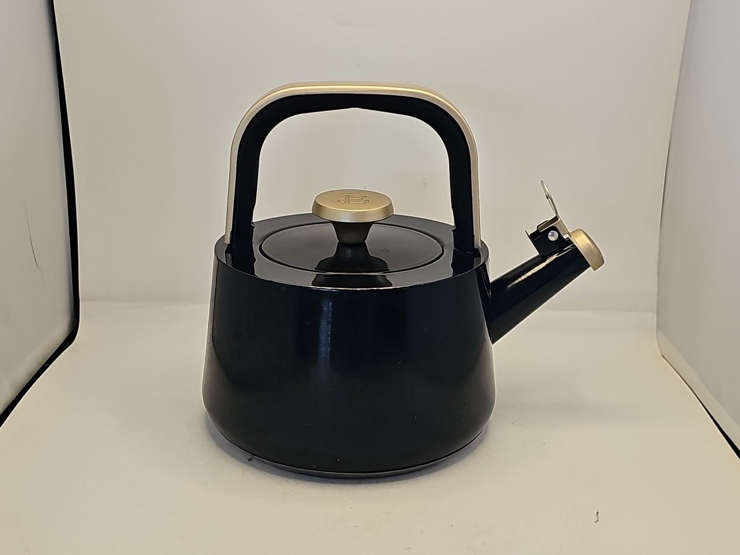 Beautiful Ceramic Non-Stick Stovetop Tea Kettle Black Sesame by Drew Barrymore gallery
