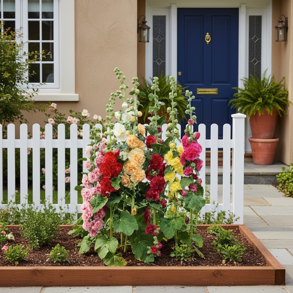 50 Hollyhock Seeds – Tall Double Bloom Mix for Stunning Cottage Gardens gallery