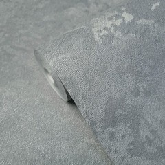 Plain Wallpaper textured Dark Gray Sliver Metallic modern faux fur wallcoverings