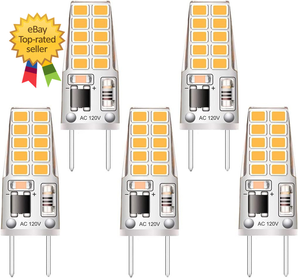 5 Pack LED Bulb Soft White Equivalent to Halogen Bulb Type Non Dimmable