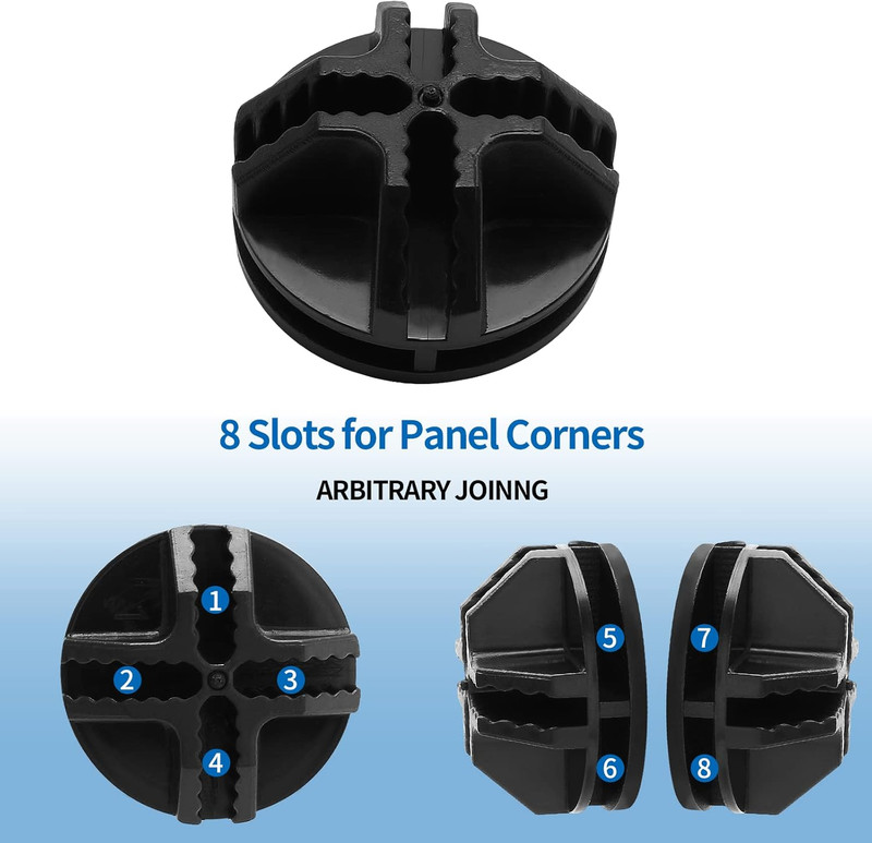 36 Pcs Wire Cube Plastic Connectors for Cube Storage, Black Modular Closet Organ gallery