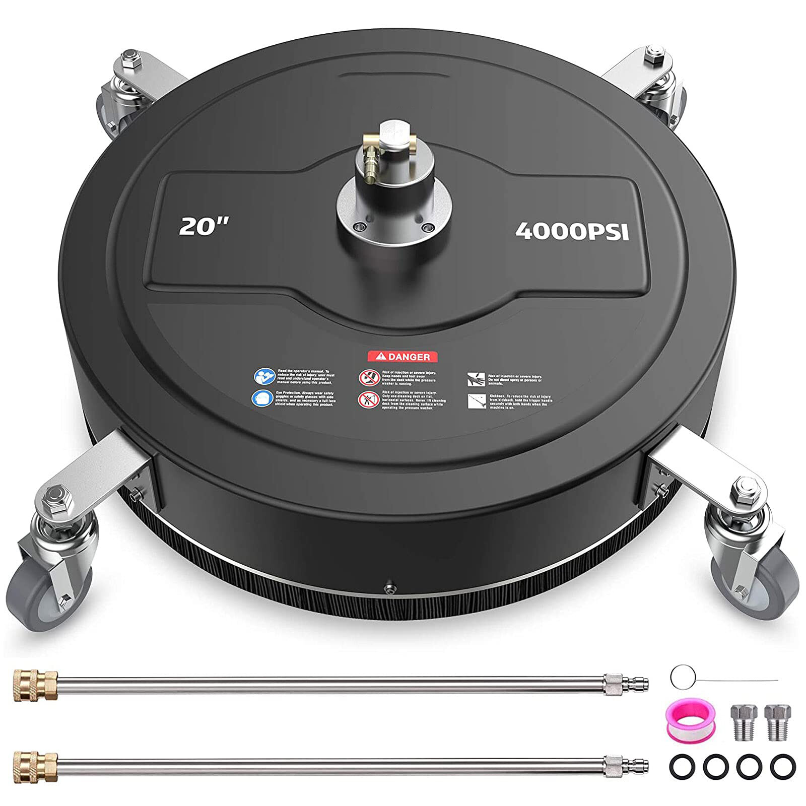 15/15.8/18’’ Pressure Washer Surface Cleaner 4000 PSI with 1/4 Quick Connector gallery
