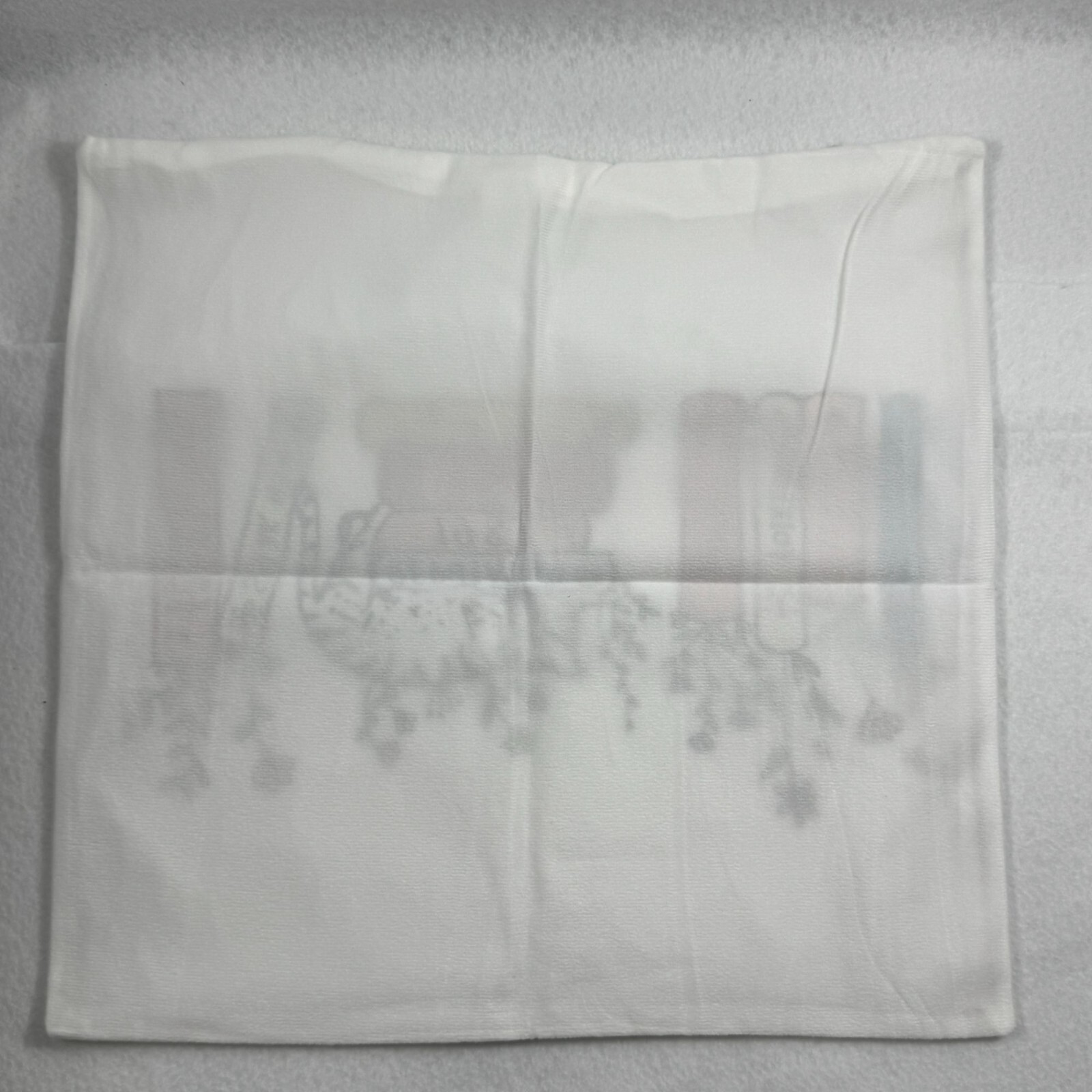Cat Napping On Books - Throw Pillow Cover 18"x18" White w/ Floral Design gallery