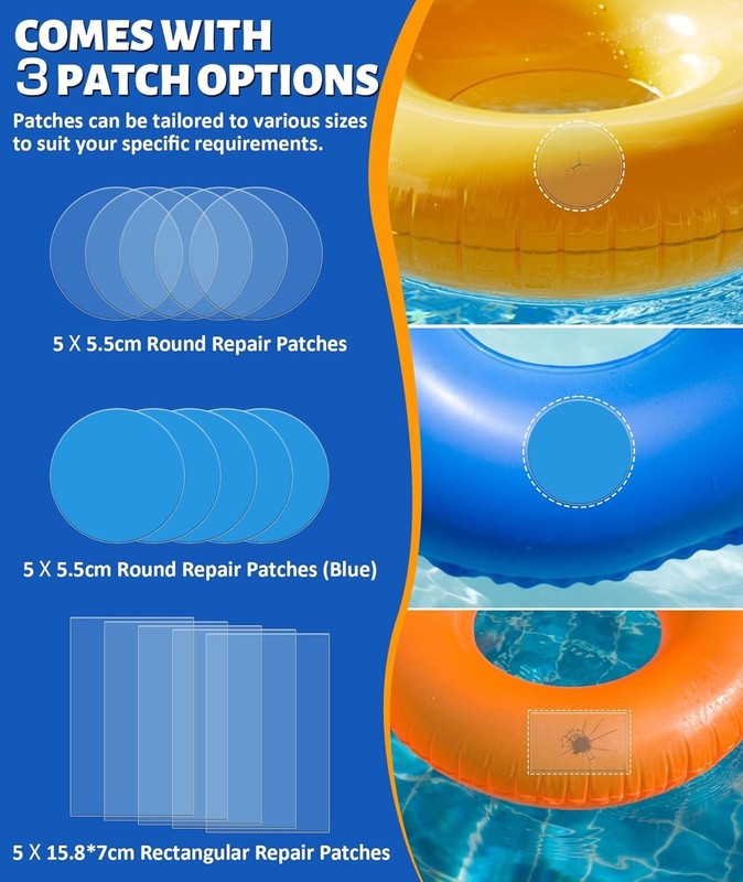Reliable 80 ML Repair Patch Kit for Swimming Pools, Boats and Inflatable Toys gallery