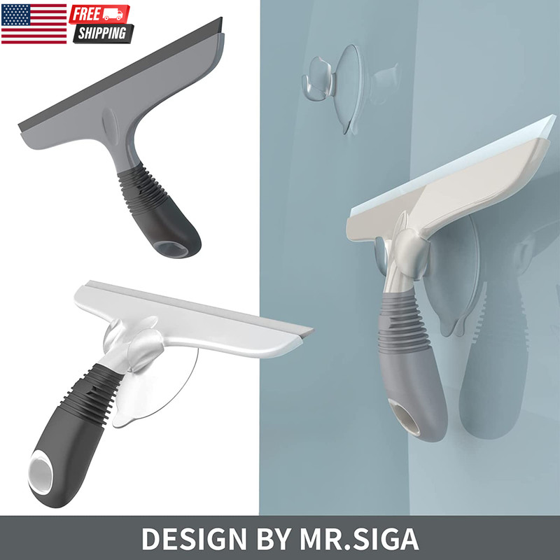 Multi-Purpose Silicon Squeegee for Window, Glass, Shower Door, Car Windshield, H gallery