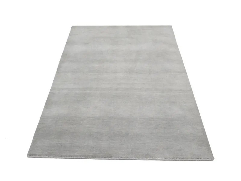 Gray Solid Hand-Loomed 4X6 Gabbeh Wool Rug Oriental Home Decor Carpet gallery