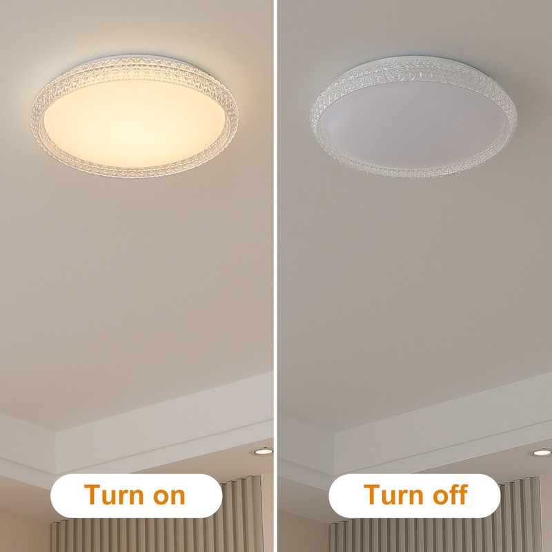 16 Inch Flush Mount LED Ceiling Light, 3 Color Temperatures, For Living Room gallery