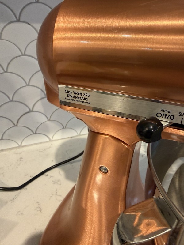RARE KitchenAid Copper Custom Metallic Series 5 Qt Tilt Head Stand Mixer gallery