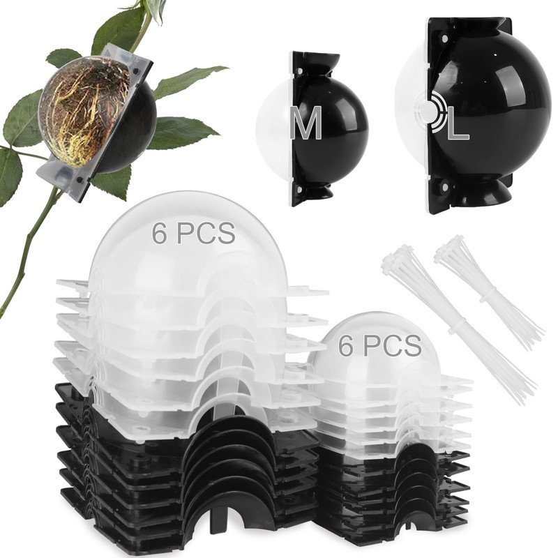 Tree Root Growing Box - Air Layering Pods Propagation Kit, Reusable Grafting Bal gallery