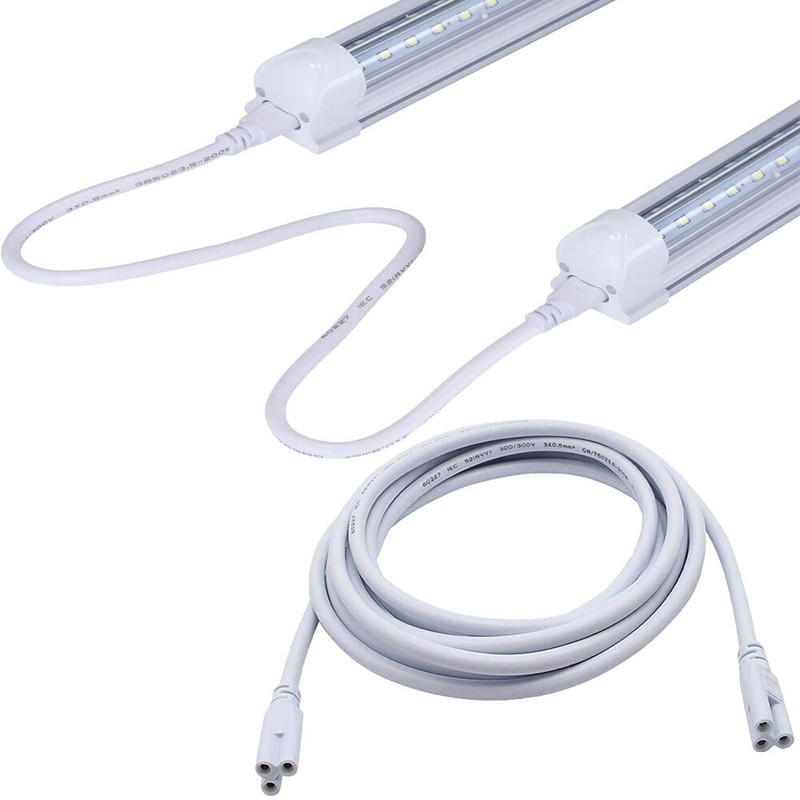 T5 T8 Double End Cable Wire Extension Cord For Integrated LED Bulbs 6 feet gallery