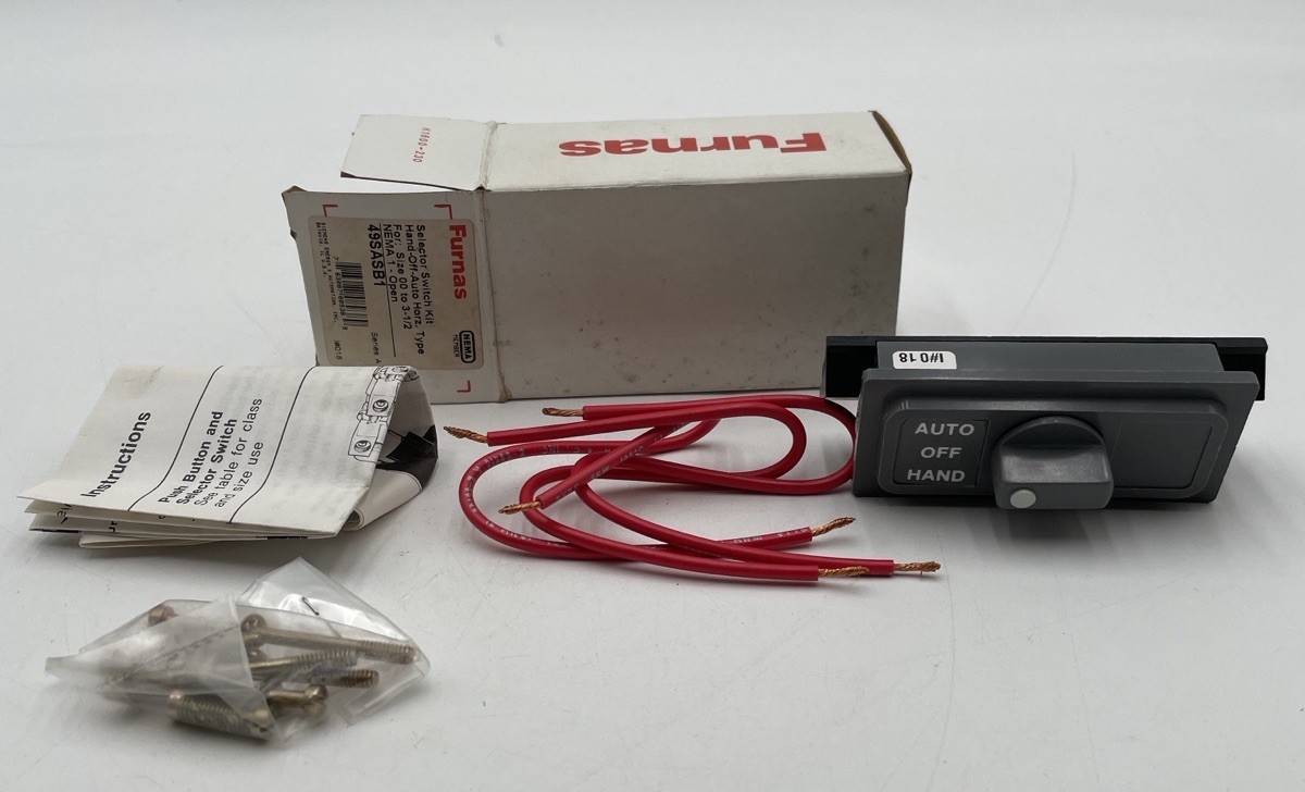 Furnas Siemens 49SASB1 OIL TIGHT Selector Switch Kit AUTO Size 00 to 3-1/2 gallery