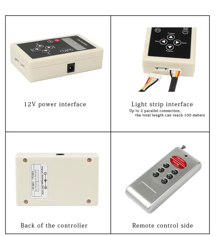 6803 RF Controller 133 Change for Dream Magic Color Chasing 5050 RGB LED Strip gallery