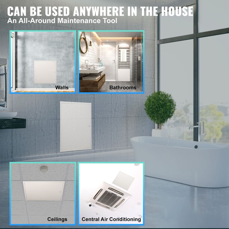 VEVOR Access Panel for Drywall Ceiling 24"x24" Plumbing Reinforced Access Door gallery