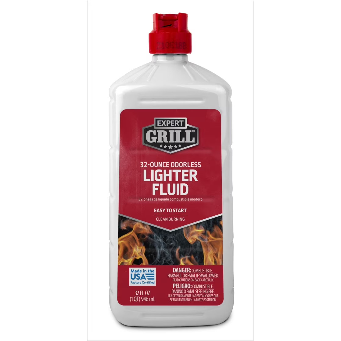 Expert Grill Charcoal Lighter Fluid, Premium Odorless Lighter Fuel, 32 Oz gallery