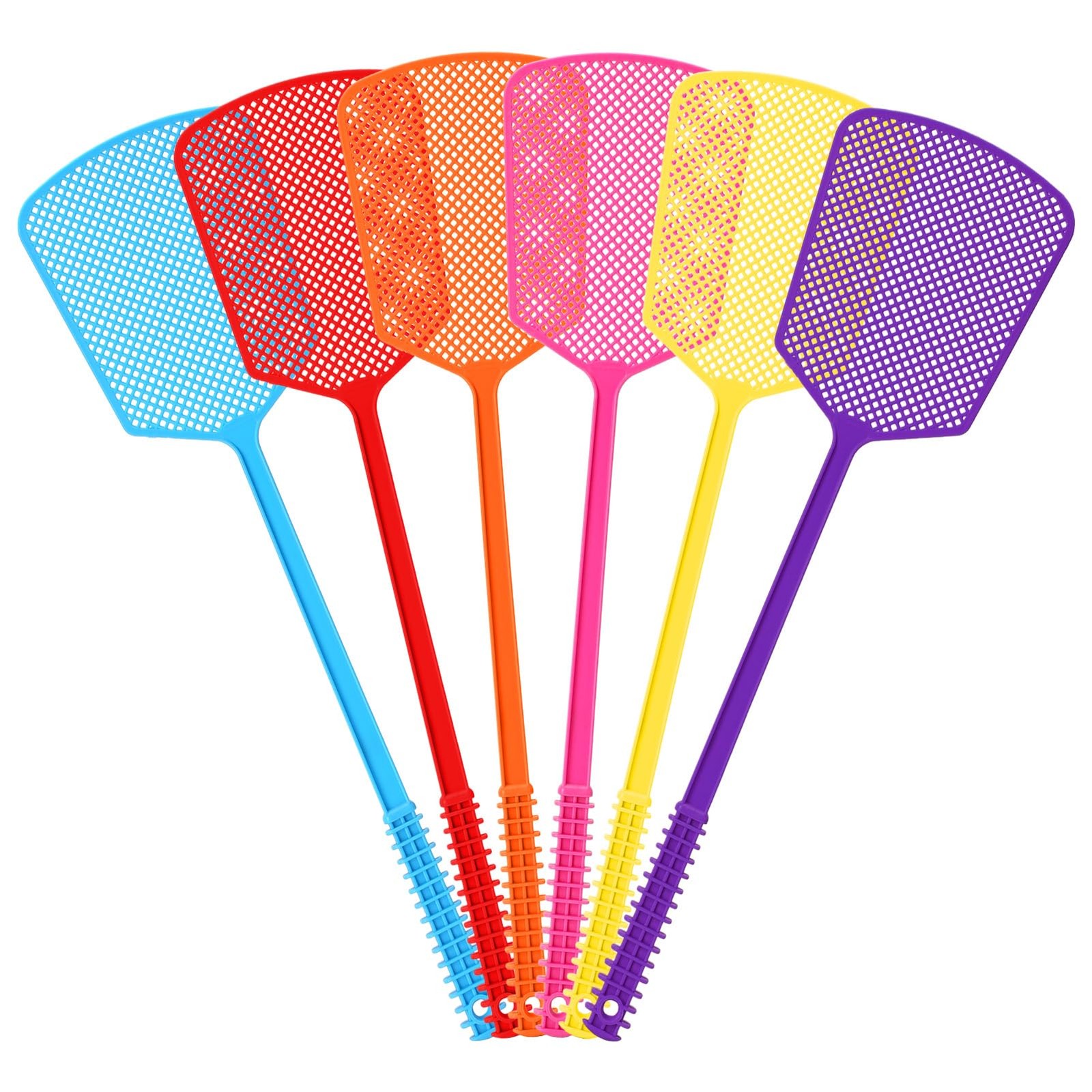 Fly Swatter,Plastic Flyswatters Multi-Pack,6 Bulk Vibrant Colorful Fly Killer... gallery