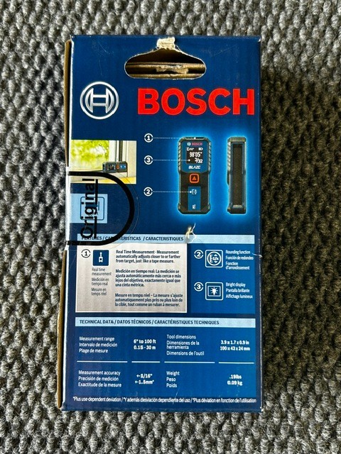 Bosch Blaze 100ft Backlit Laser Measure - Blue (GLM100-23) gallery