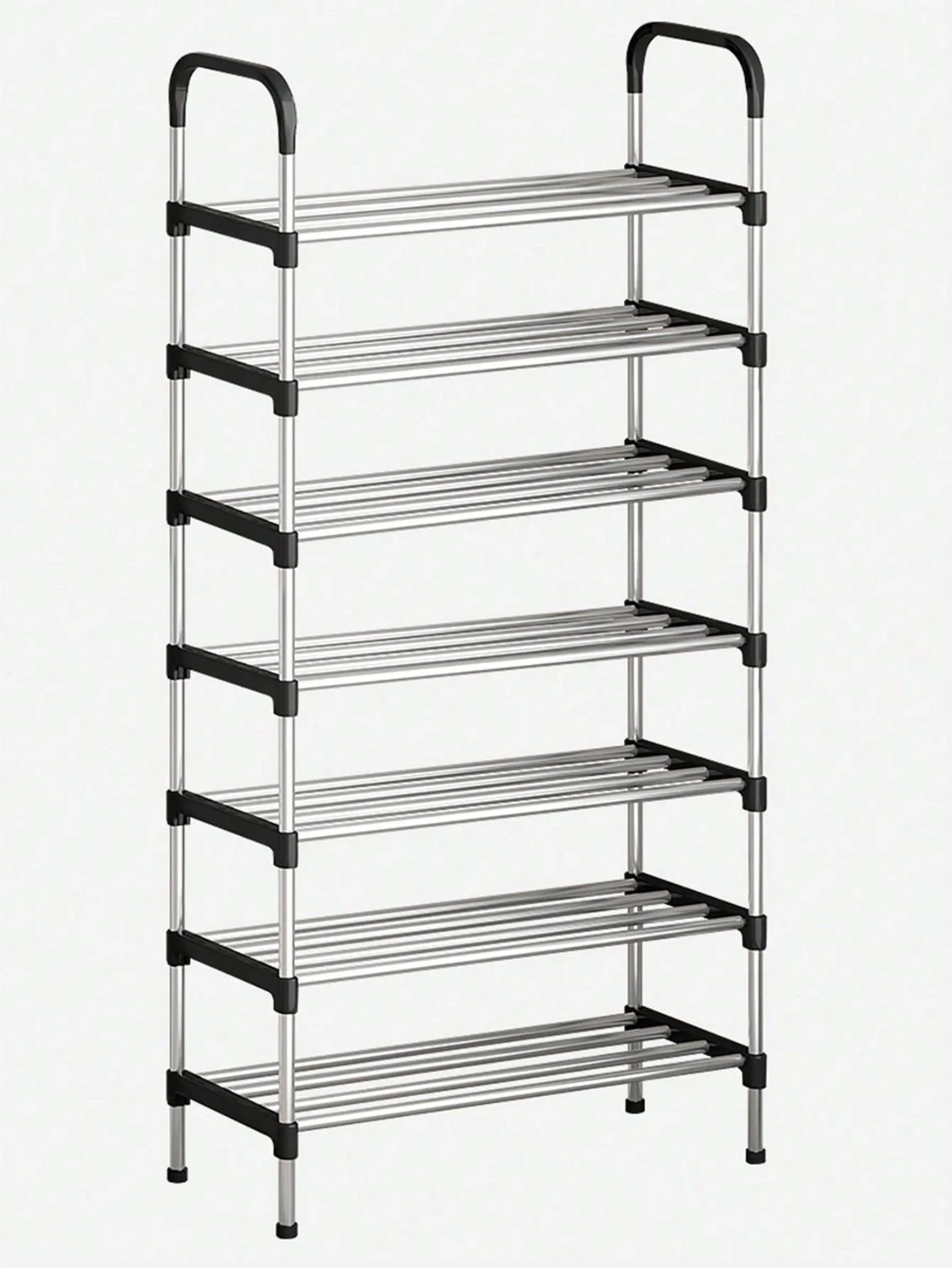8 Tier Shoe Rack Organizer Stainless Steel Adjustable Closet Storage Stand Shelf gallery