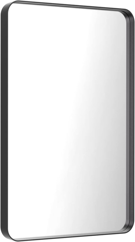 Bathroom Mirror, 24X36-inch Round Rectangular Mirror, Rustproof, Tempered Glass gallery