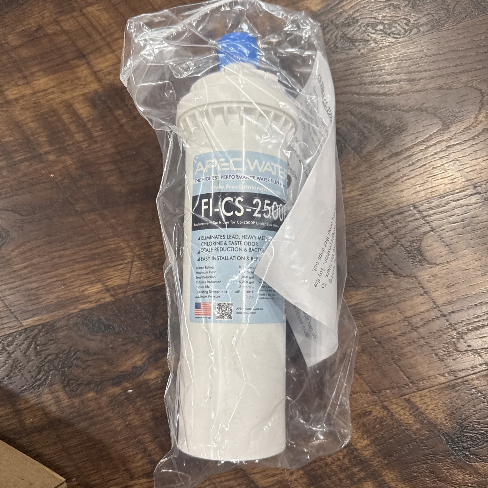 APEC FI-CS-2500P Replacement Water Filter For CS-2500P Water Filtration System gallery