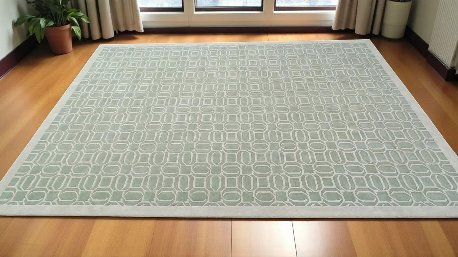 Hand Tufted Nz Wool Rug Modern High-Low Pile Color As Photo Design Carpet Rug gallery