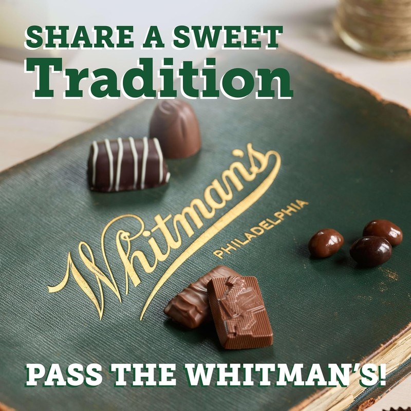 WHITMAN'S SAMPLER Assorted Milk & Dark Chocolate Candy Gift Box, 10 oz. gallery