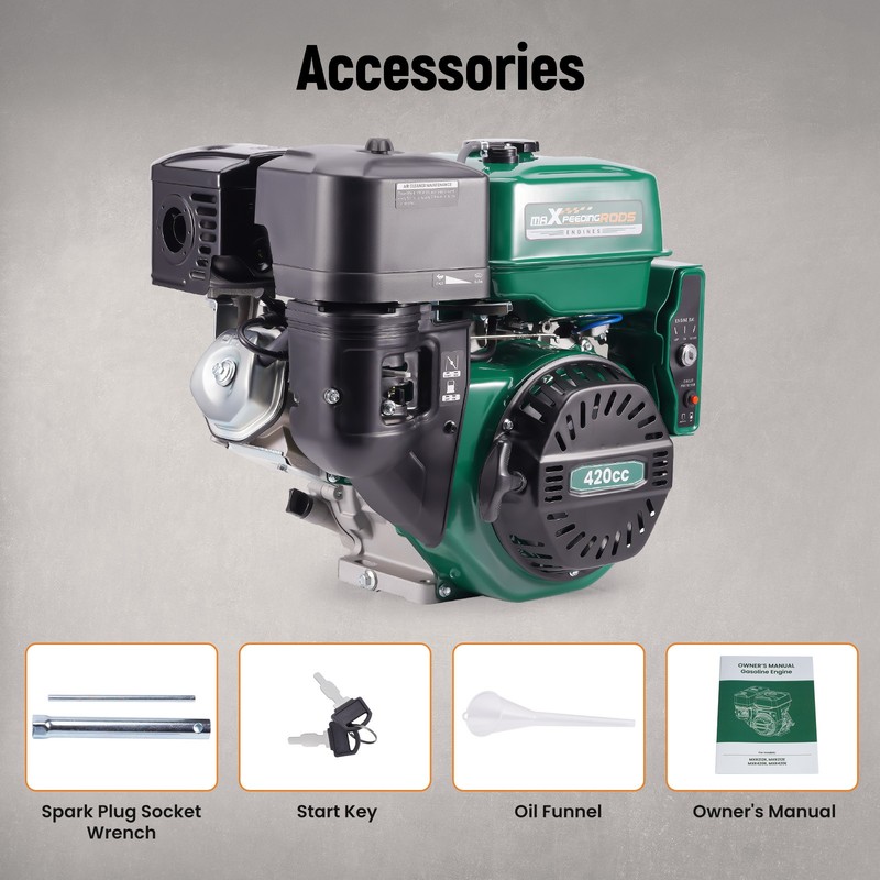 420cc Gasoline Electric Start Engine Motor Horizontal 4 Stroke For Mini-Bike gallery