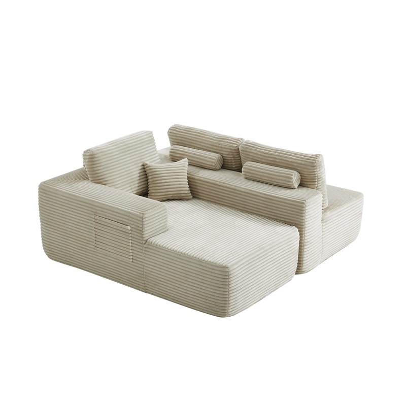 105" Cloud Sectional Couch with L-Shape Chaise,Modern Modular Sofa with Deep Sea gallery