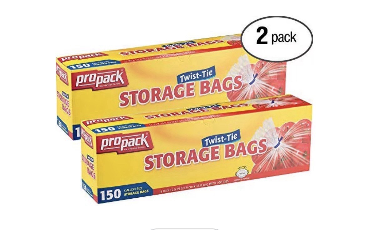 PROPACK Plastic Storage Bags with Original Twist Tie, 1 Gallon Size, 300 B... gallery