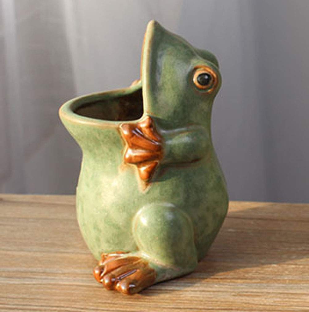 Ceramic Frog Shaped Plant Pot/Bonsai Pot/Flower Pot/Succulent Planter/... gallery