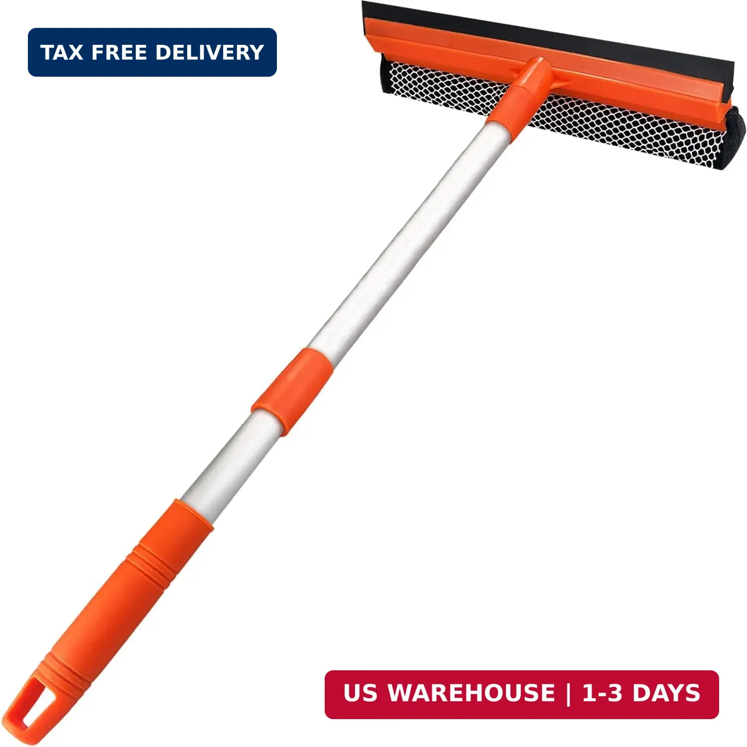 Windshield Cleaner Tool 2 in 1 Car Window Squeegee with Extendable Handle gallery