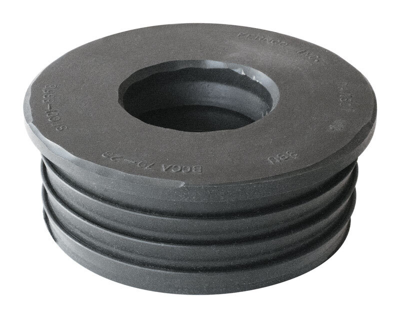 Fernco P33U-139 Schedule 40 PVC Donut Fitting 3 x 1-1/2 Dia. in. Compression gallery