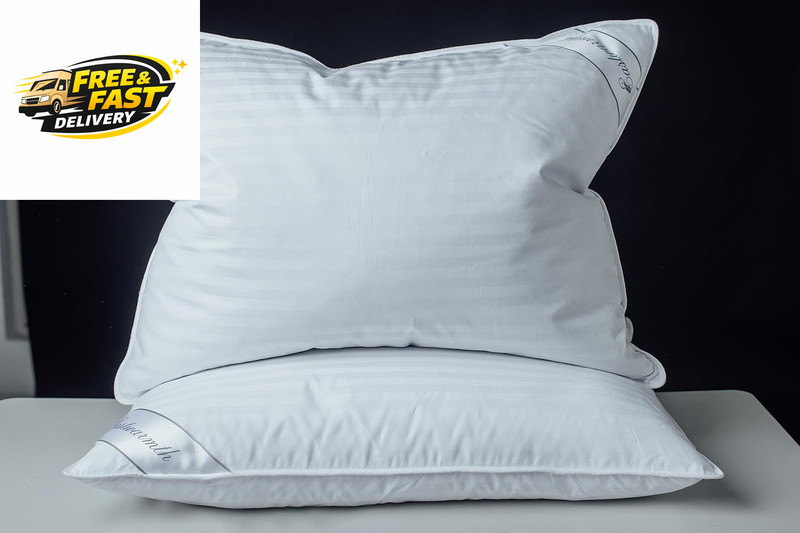 Goose down Feather Soft Pillows One Pillow 100% Cotton Supportive Bed Pillow gallery
