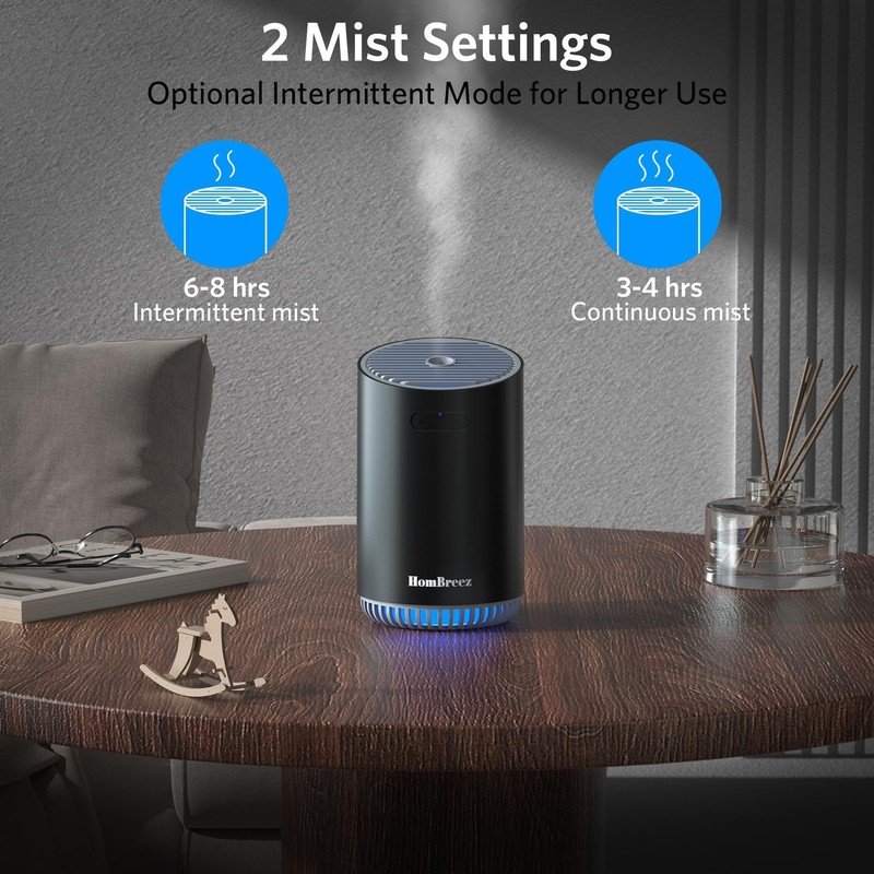 Portable Aromatherapy Diffuser 280ml, Rechargeable Essential Oil Diffuser wit... gallery