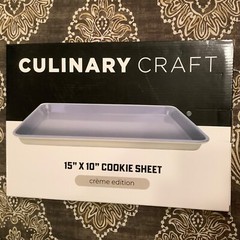 Culinary Craft 15″x10″ Cookie Sheet – “Crème Edition” – New in box – Fast Ship