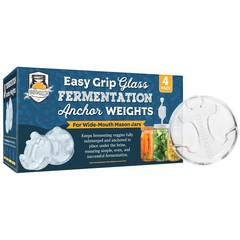 4 Pack Glass Fermentation Weights With Easy Grip Handles – Fits Perfectly in …