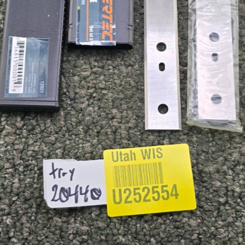 (QTY 6) POWERTEC 12801: 12-1/2 Inch Planer Blades For Delta TP305 WEN 6550 gallery